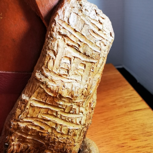 Vintage Hand Made Folk Art Leather Gourd Man in a Cowboy Hat Uruguay - Picture 9 of 14